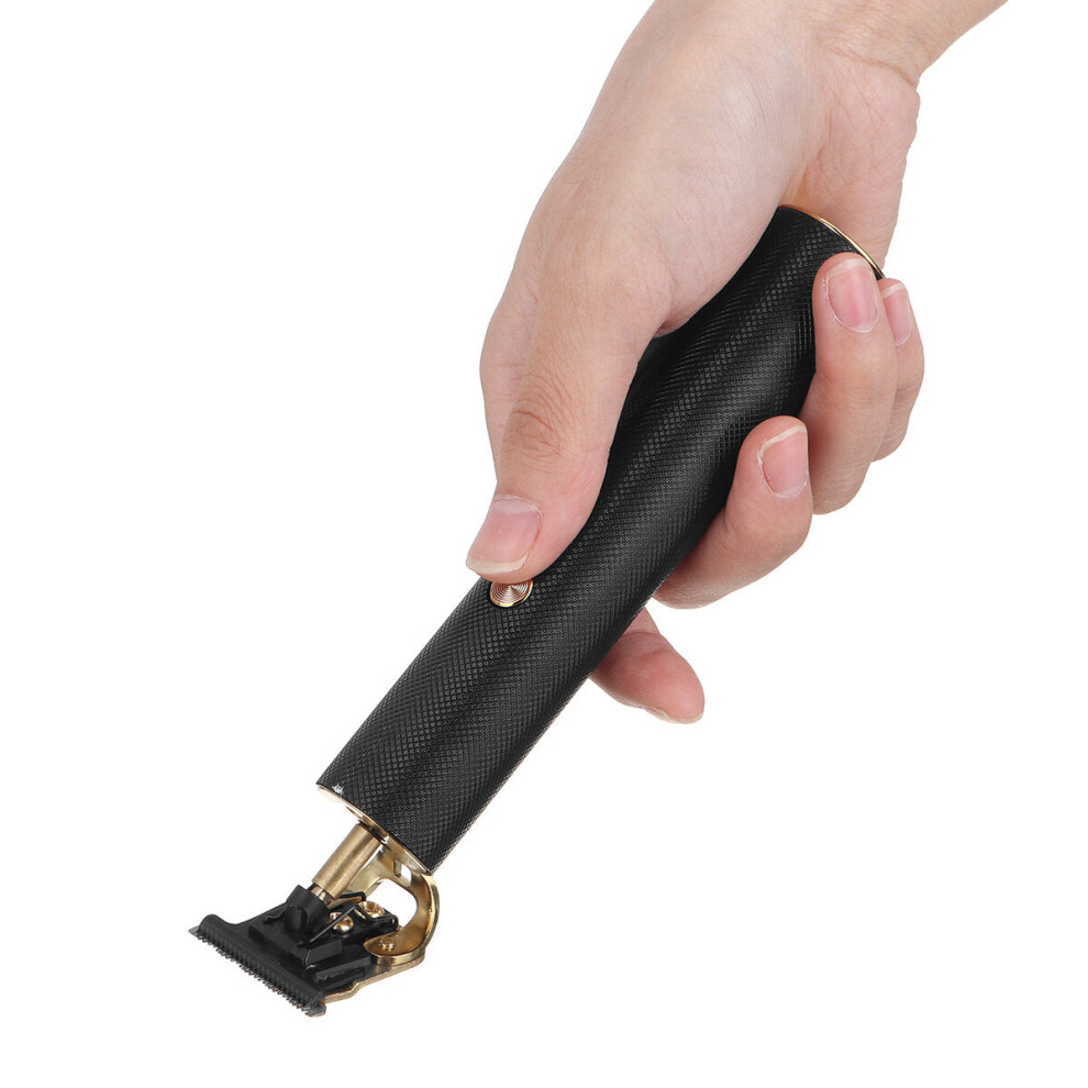Greenzech Black 2 Speed Rechargable Hair Clipper Oily Head Electric Hair Trimmer Indicator Haircut Machine