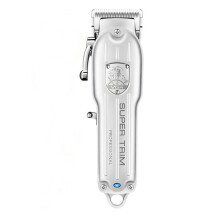 (Silver) 110V-220V Charged Adjustable Salon Professional Cordless Electric Hair Clipper