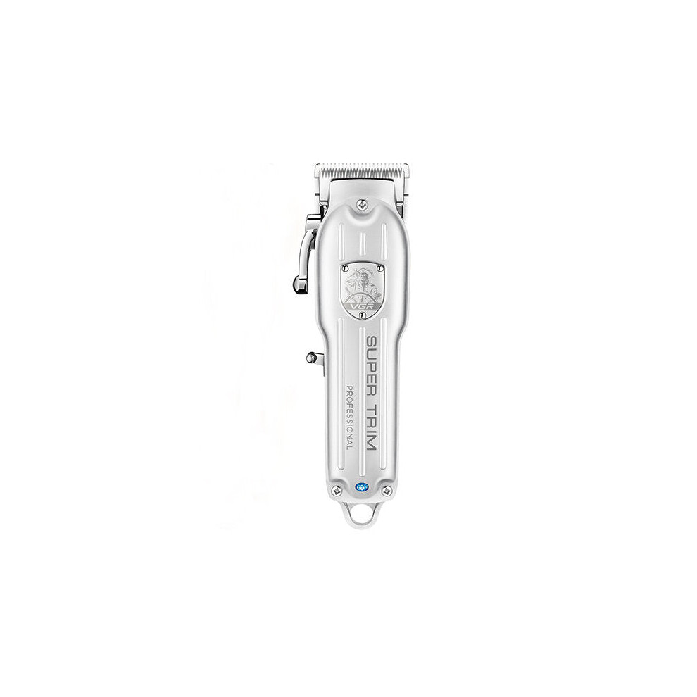 (Silver) 110V-220V Charged Adjustable Salon Professional Cordless Electric Hair Clipper