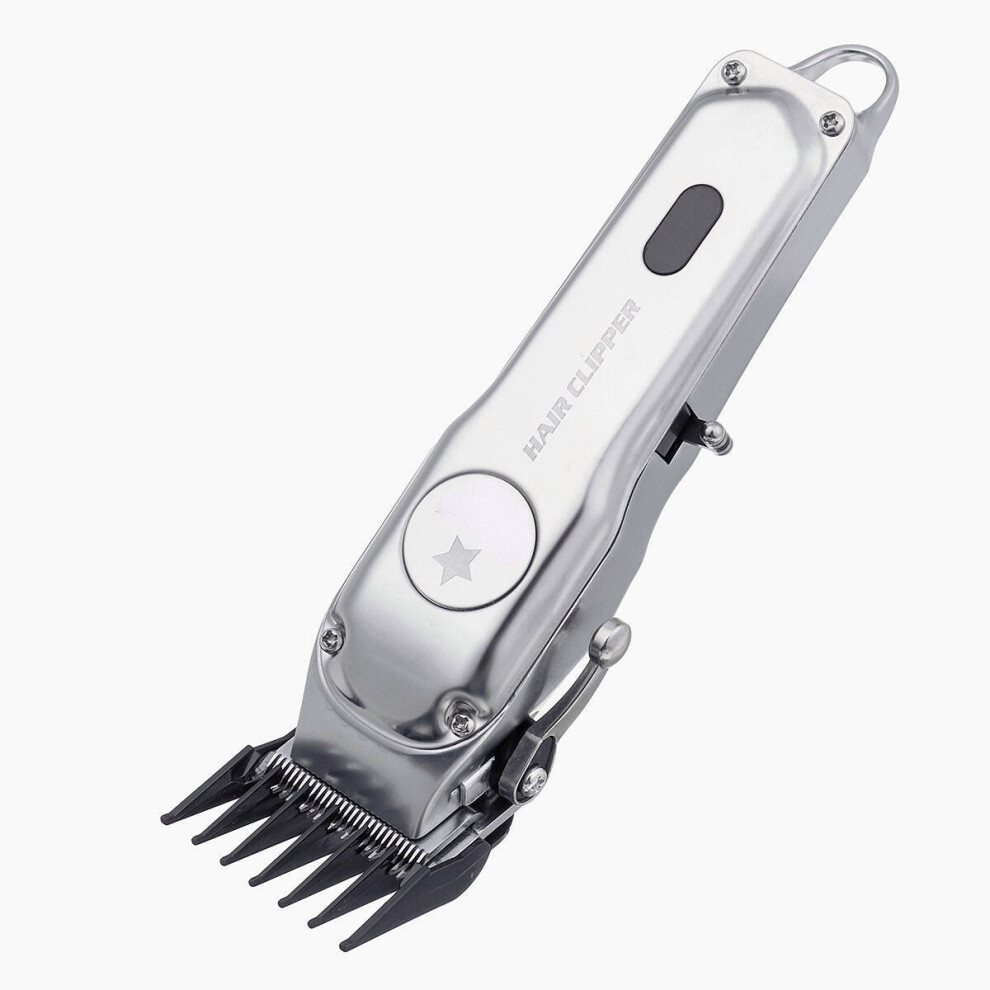 Greenzech (Us Plug) Metal Electric Hair Clipper Barber Professional Rechargeable Hair Trimmer Cutter