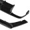 For Glossy Black Rear Bumper Diffuser Spoiler Lip 3Pcs 3