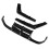 For Glossy Black Rear Bumper Diffuser Spoiler Lip 3Pcs 1