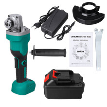 (One Battery, 100mm) 100mm/125mm Brushless Electric Angle Grinder Polishing Grinding Cutting Tool W/ 1/2 Battery For Makita