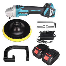 (Two Batteries US Plug) 1600W 6 Gears Brushless Electric Polishing Machine Wireless Car Polisher Rechargeable Sanding Tools with/without Battery