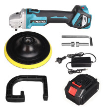 (One Battery AU Plug) 1600W 6 Gears Brushless Electric Polishing Machine Wireless Car Polisher Rechargeable Sanding Tools with/without Battery