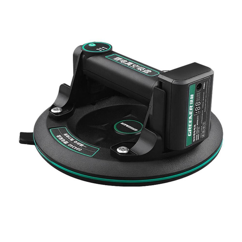 (black) Electric Vacuum Suction Cup For Glass Tile Strong Bearing Capacity 8in Tile Sucker Electric Vacuum