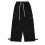 (S,Black)Men's Cargo Pants Cotton Drawstring Elastic Sweatpants 1