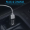 USB Car Charger Cigarette Lighter Dual Socket 3.0 Adapter for iPhone Samsung MI 5