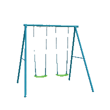 Build Your Own Deluxe Double Metal Swing Frame