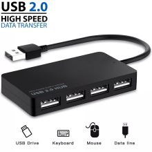 High Speed 4 Port USB HUB 2.0 Multi Splitter Expansion Desktop PC Laptop Adapter