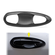 tunez 4 Pieces Door Handle Cup Guard Covers Matt Black Compatible with Hilux Year 2019 2020 2021 GUN1