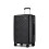 (Black, 24 inch) Sleek Geometric Pattern 20/24/28Inch ABS+PC Hard Shell Suitcase With TSA Lock 1