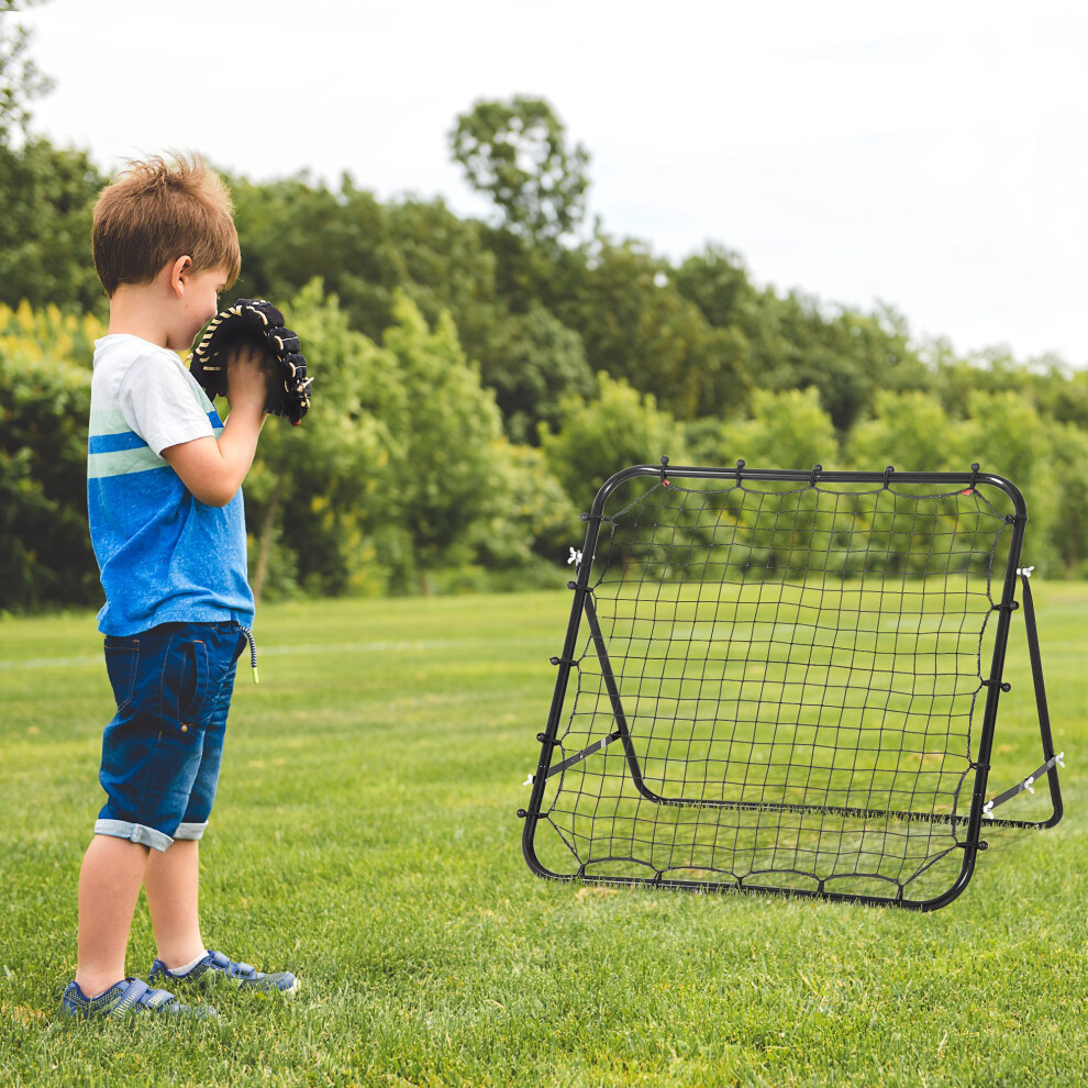Homcom Rebounder Net Goal For Kids, Adults, Baseball, Football Training