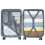 (Blue, 20 inch) Sleek Geometric Pattern 20/24/28Inch ABS+PC Hard Shell Suitcase With TSA Lock 9