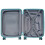 (Blue, 20 inch) Sleek Geometric Pattern 20/24/28Inch ABS+PC Hard Shell Suitcase With TSA Lock 10