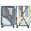 (Blue, 28 inch) Sleek Geometric Pattern 20/24/28Inch ABS+PC Hard Shell Suitcase With TSA Lock 5