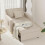 (Beige) YODOLLA Single Sofa Bed 3-in-1 Sleeper Chair Bed 1