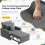(Grey) YODOLLA Single Sofa Bed 3-in-1 Sleeper Chair Bed 6