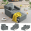 (Grey) YODOLLA Single Sofa Bed 3-in-1 Sleeper Chair Bed 7