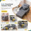 (Grey) YODOLLA Single Sofa Bed 3-in-1 Sleeper Chair Bed 8