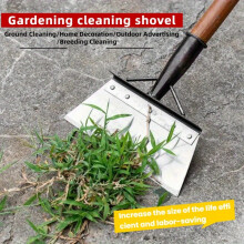 (30cm/11.81in) Multifunctional Garden Shovel - Handheld Outdoor Gardening and Cleaning Tool, Durable Metal Weed Removal Scraper