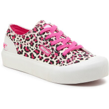 (Pink, 4 (Adults')) Rocket Dog Jazzin Plus Monroe Cotton Women's Hot Pink Trainers