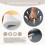(Grey) YODOLLA Adjustable Sofa Bed Chair Sleep Armchair 7