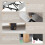(Light Grey) YODOLLA Adjustable Sofa Bed Chair Sleep Armchair 5