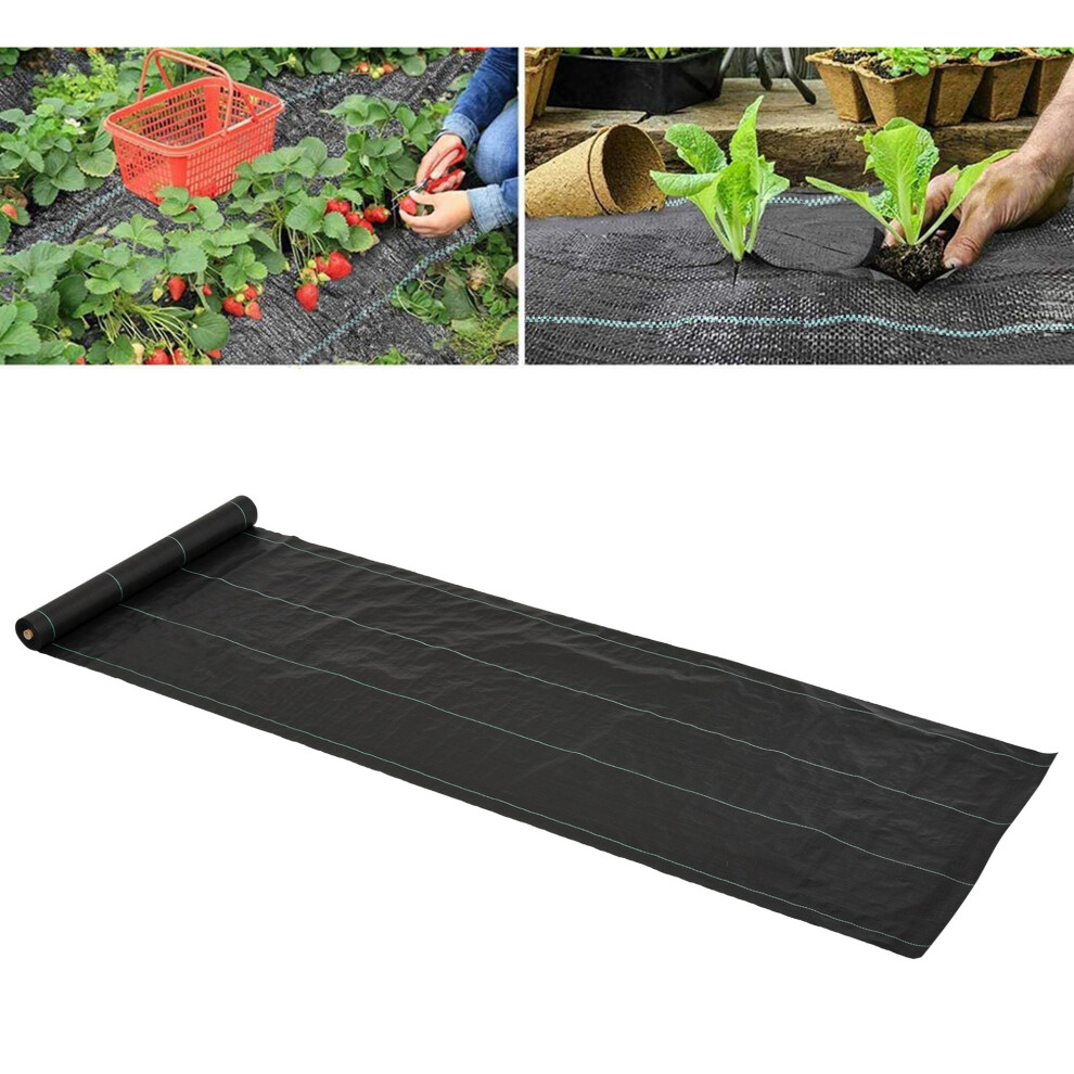 New Outsunny 1X50m Weed Barrier Fabric Durable Convenient Design Weed Block Mat