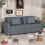 (Dark Grey) YODOLLA 3-in-1 Sofa Bed Double Sleeper Chair Bed 6
