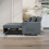 (Dark Grey) YODOLLA 3-in-1 Sofa Bed Double Sleeper Chair Bed 7