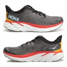 (Brown, UK10.5/EU45) HOKA ONE ONE Clifton 8 Mens Mesh Low-Top Road Running Shoes Athletic Trainers Gym Sneakers