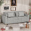 (Grey) YODOLLA 3-in-1 Sofa Bed Double Sleeper Chair Bed 6