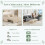 (Beige) YODOLLA 3-in-1 Sofa Bed Double Sleeper Chair Bed 3