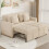 (Beige) YODOLLA 3-in-1 Sofa Bed Double Sleeper Chair Bed 1