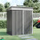 5.3 X 3.1 Ft Grey Metal Storage Shed With Anti-rust Coating 1