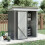 5.3 X 3.1 Ft Grey Metal Storage Shed With Anti-rust Coating 2