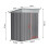 5.3 X 3.1 Ft Grey Metal Storage Shed With Anti-rust Coating 8