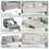 YODOLLA Teddy Fleece 3-in-1 Pull Out Sofa Bed Double Sleeper Chair Bed 4