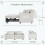 YODOLLA Teddy Fleece 3-in-1 Pull Out Sofa Bed Double Sleeper Chair Bed 5