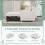 YODOLLA Teddy Fleece 3-in-1 Pull Out Sofa Bed Double Sleeper Chair Bed 6