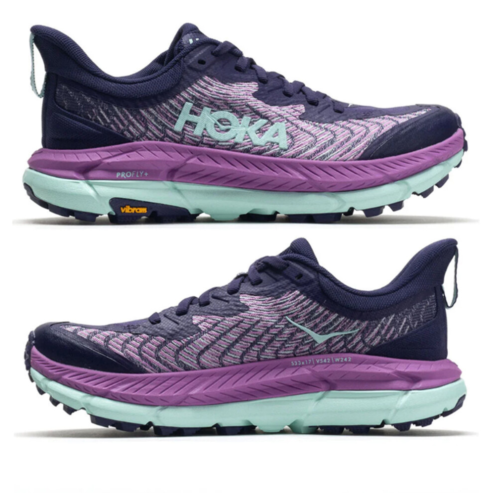 (Purple, UK8/EU42) HOKA ONE ONE Mafate Speed 4 Womens Mesh Running Shoes Shock-absorbing Trainers Sport Jogger Sneakers