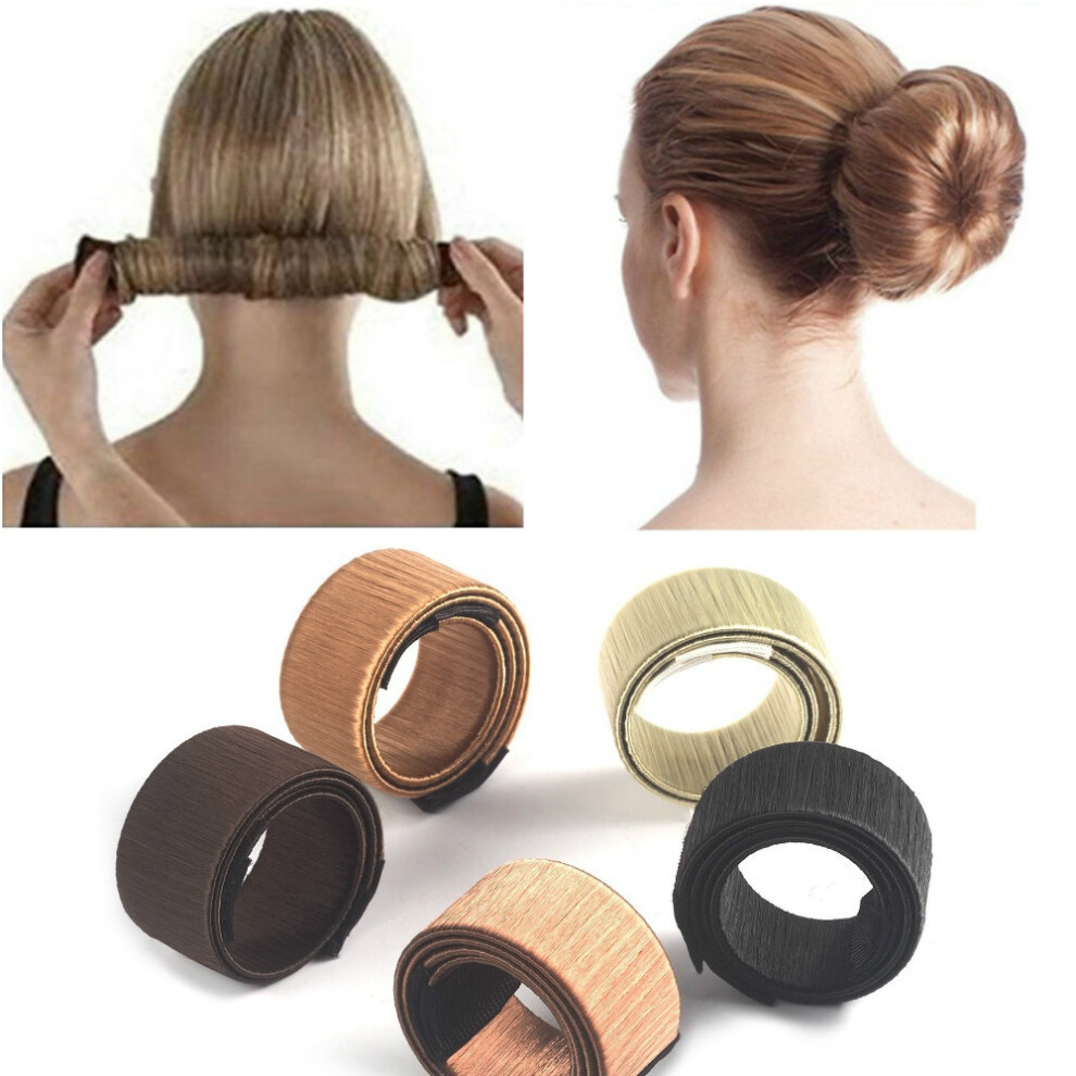 Misscc (3Pcs Dark Brown) 3Pcs Magic Bun Maker Sweet Hair Braider