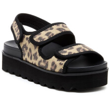 (Multicoloured, 6 (Adults')) Rocket Dog Balmy Dexter Textile Women's Tan/Black Sandals