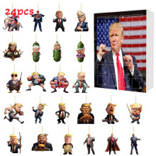 (Style B) Christmas Donald Trump Blind Box Advent Calendar Pendant 24 Countdown Day Xmas