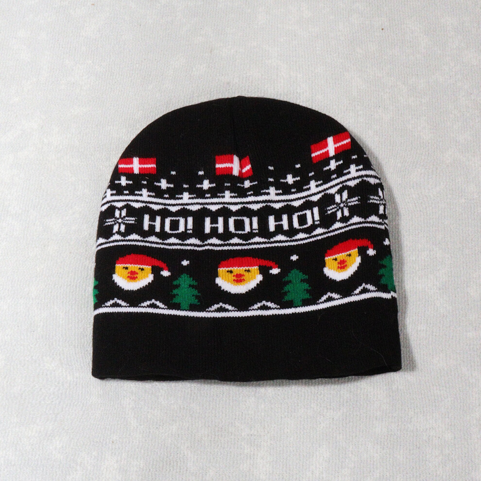 (Dark Black) Warm Hats Nitted Christmas Hat Cute High Elastic Cap Soft Warm Leisure Xmas Cap-image-OPC-PFZPFZQ-NEW