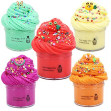 5pcs 60ml Diy Slime Supplies Fruit Kit