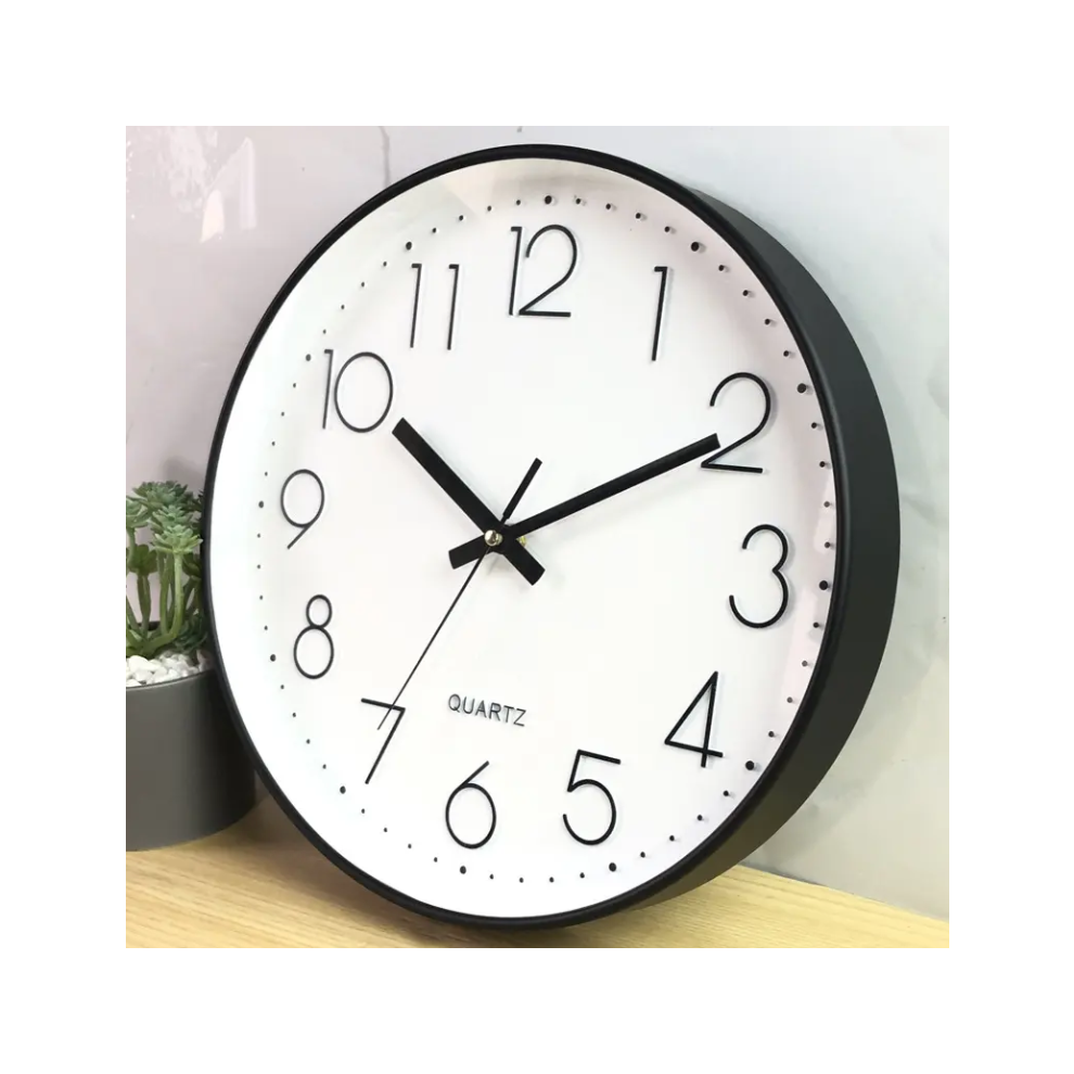Wall Clock 12 Inch Decorative Clocks for Office Living Room Kitchen