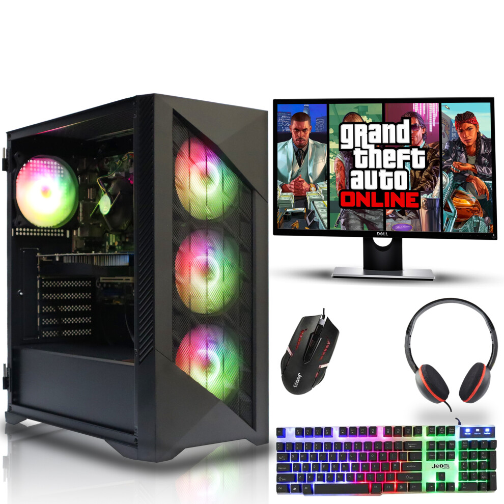 Fast Gaming PC Bundle - Core i7 - 8GB RAM - 480GB SSD - GT 730 - Win10-image-OPC-P8PTTD7-REFURBISHED