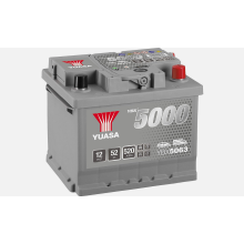 YBX5063 Yuasa Silver High Performance Car Battery 12V 50Ah HSB063